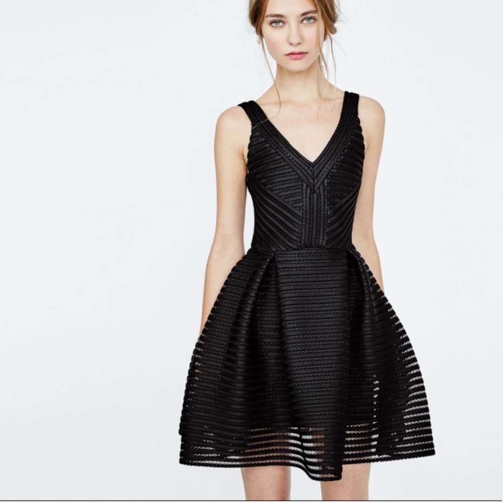 Black Maje Puffball Dress